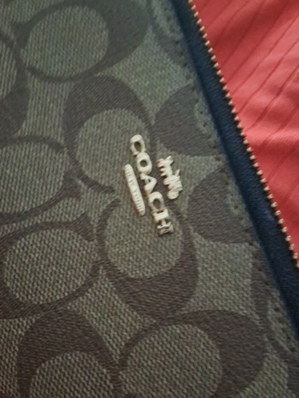 Coach Signature Zip Wallet - Picture 4 of 4